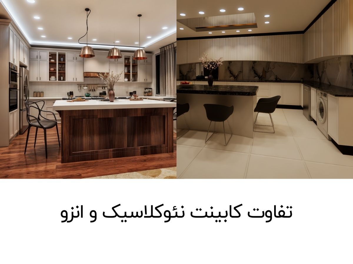 تفاوت کابینت نئوکلاسیک و انزو