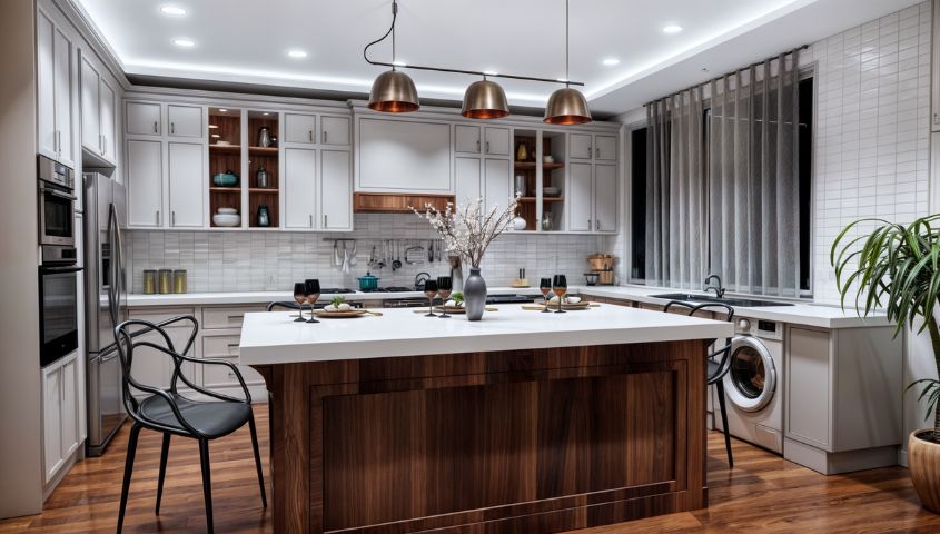 طراحی کابینت نئوکلاسیک
