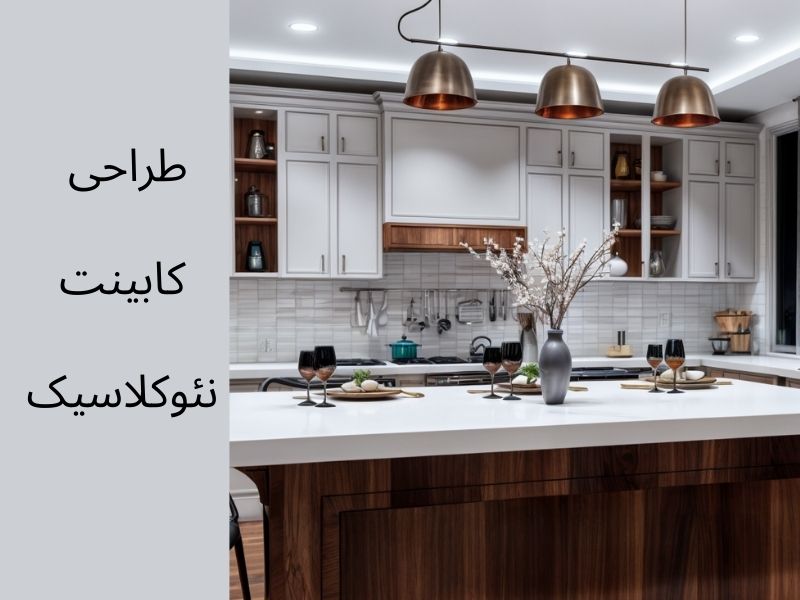 طراحی کابینت نئوکلاسیک