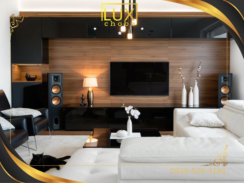 کابینت مشکی چوبی