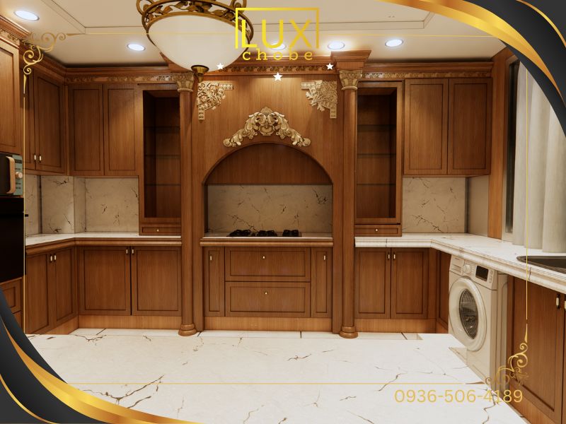 نمونه کار طراحی کابینت کلاسیک خاص