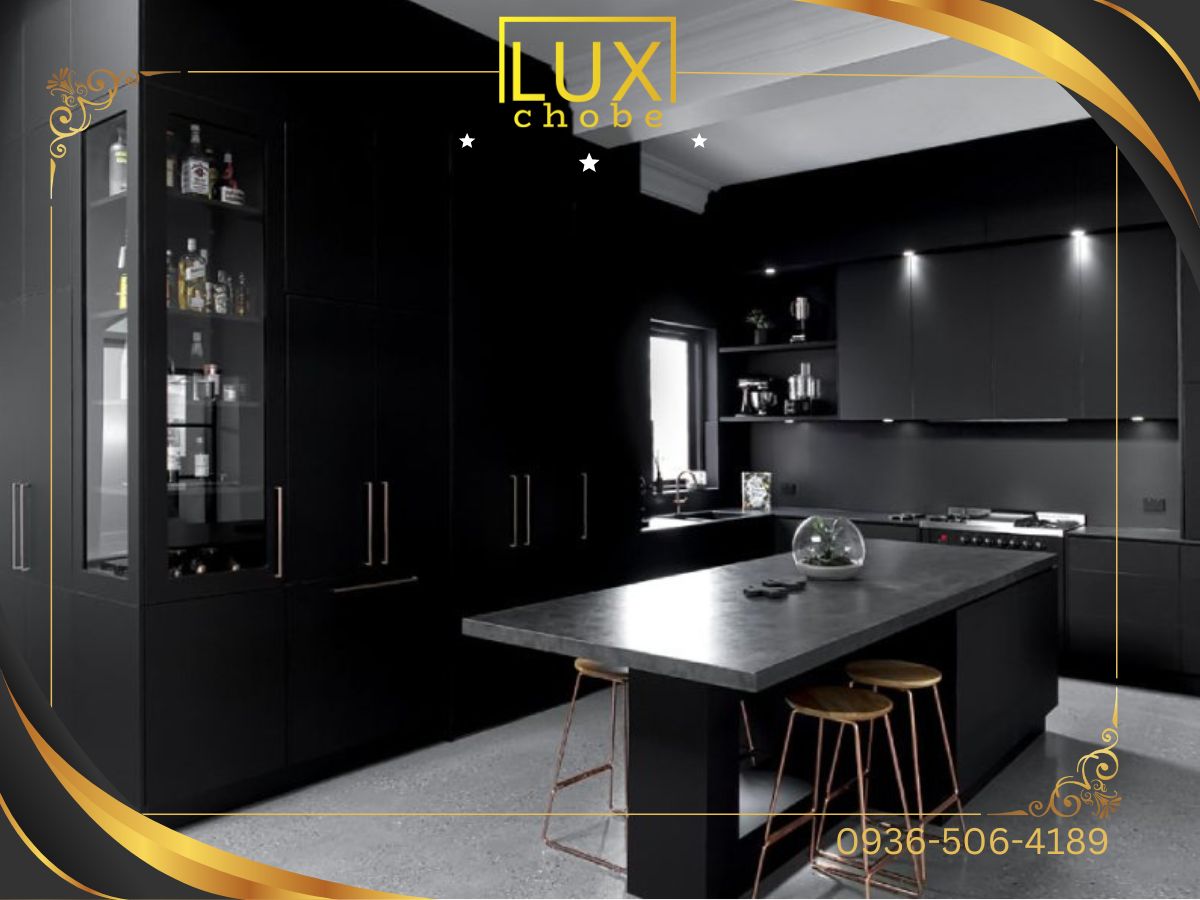کابینت تمام مشکی لوکس