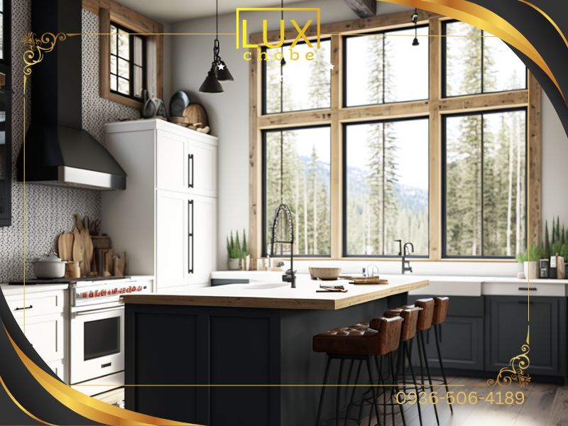 کابینت خاص با رنگ مشکی
