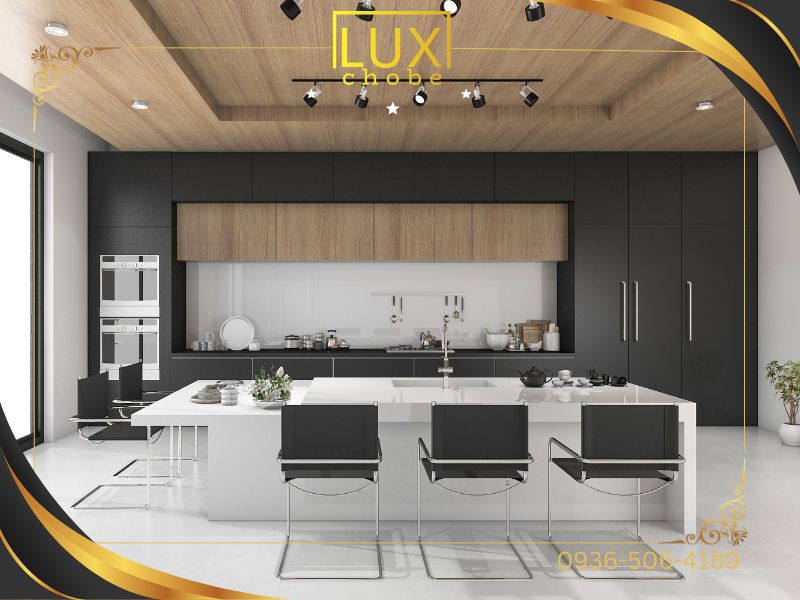 کابینت مشکی چوبی