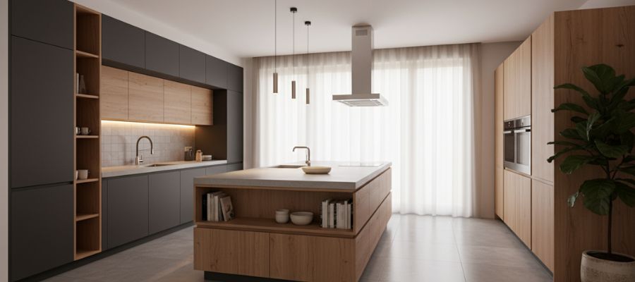 طراحی کابینت آشپزخانه مدرن و کاربردی مشهد