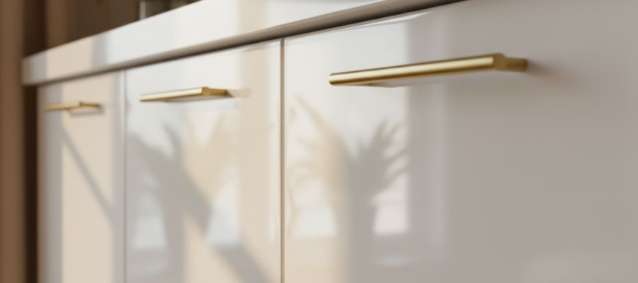 کیفیت کابینت پلی اورتان براق سفید